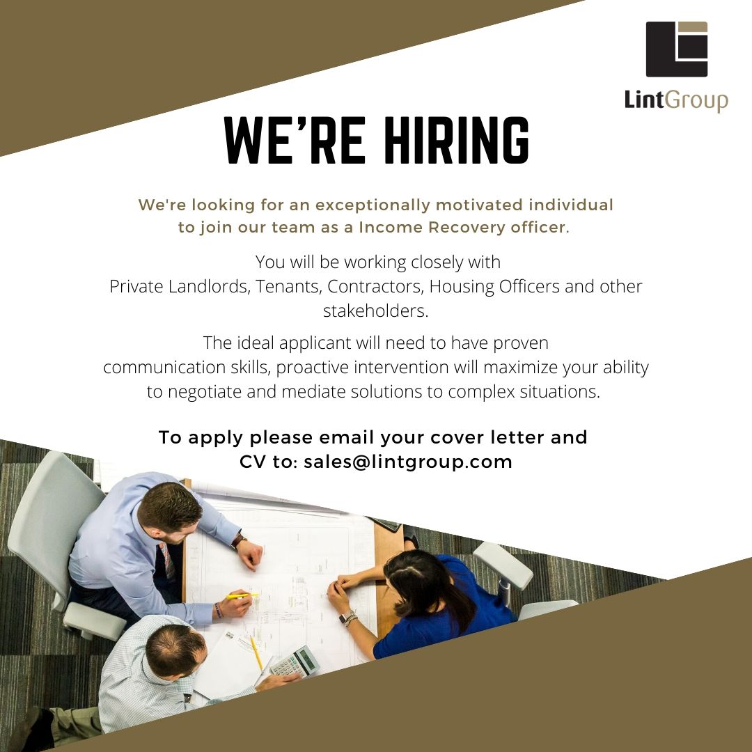 Lint_Group's tweet photo. 🌟We are Hiring! 🌟
Lint Group is looking for an exceptionally motivated individual to join our team as an Income Recovery Officer. ✨
Find Out More: https://t.co/jIaAQjhKG0
#Vacancy #PropertyJob #Hiring #JobHunt #Careers #Employability https://t.co/iRv5ZhDlll
