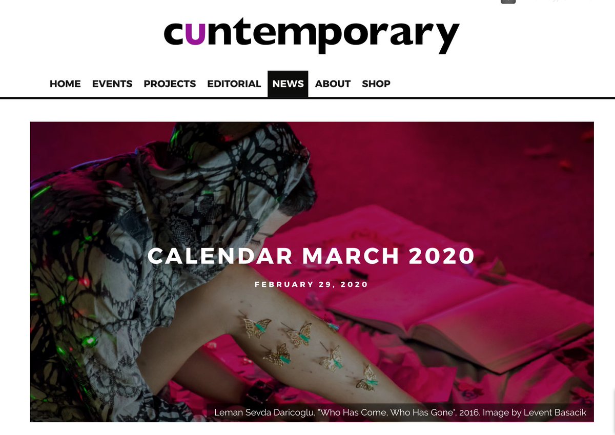 MARCH 2020 Calendar is now out! (belatedness caused by our email provider) Featuring #TurkishDelight festival by Queer Art Projects - Download it here #cuntemporary #newsletter #opencalls #events #queerfeminism cuntemporary.org/calendar-march…