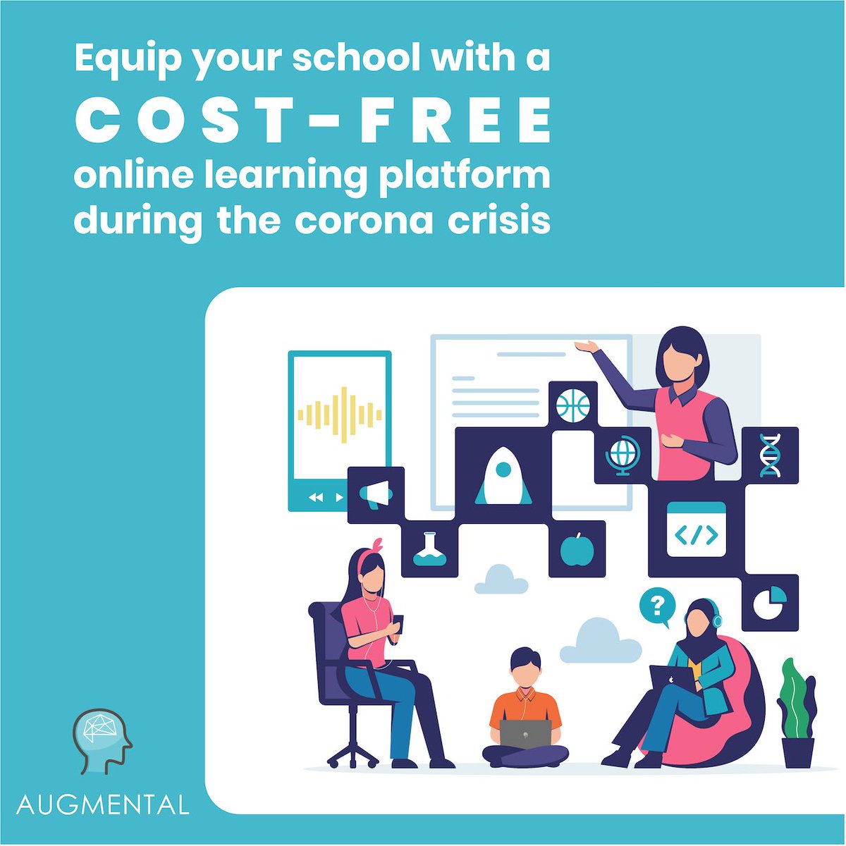 Augmental (@augmentaledu) on Twitter photo Augmental is offering schools cost-free use of its adaptive learning platform to support remote learning during the Corona crisis for the 2020 school year.
Contact us at:
hello@augmental.education
+961 76 966 609
#augmental #education #students #corona #coronavirus #covid19 Augmental is offering schools cost-free use of its adaptive learning platform to support remote learning during the Corona crisis for the 2020 school year.
Contact us at:
hello@augmental.education
+961 76 966 609
#augmental #education #students #corona #coronavirus #covid19