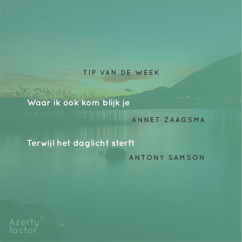 CreatiefSchrijv's tweet photo. De #tipvdweek bedraagt een double bill! Multitalent Marjan De Ridder tipt zowel Annet Zaagsma als Antony Samson, twee gedichten die elkaar vinden.
💡https://t.co/V8hkUWwnwX https://t.co/lOCwNWa19m