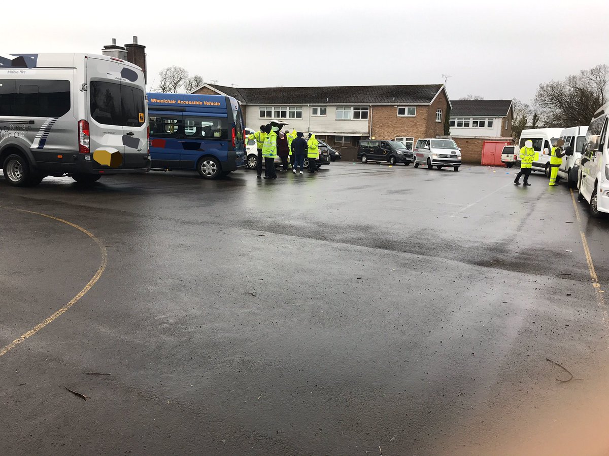 DVSAEnforcement's tweet photo. #Partnership working today in #Neath 🤝
Plenty of compliant 🚌 & 🚕 dealt with during a school check, working alongside @SWP_Roads #SWPCVU, @PowysCC, @NPTCouncil officers 🚔
One vehicle seized for #insurance, #DrivingLicence & #DCPC issues 🛑
#KeepingSchoolChildrenSafe https://t.co/nTYl6V5txS