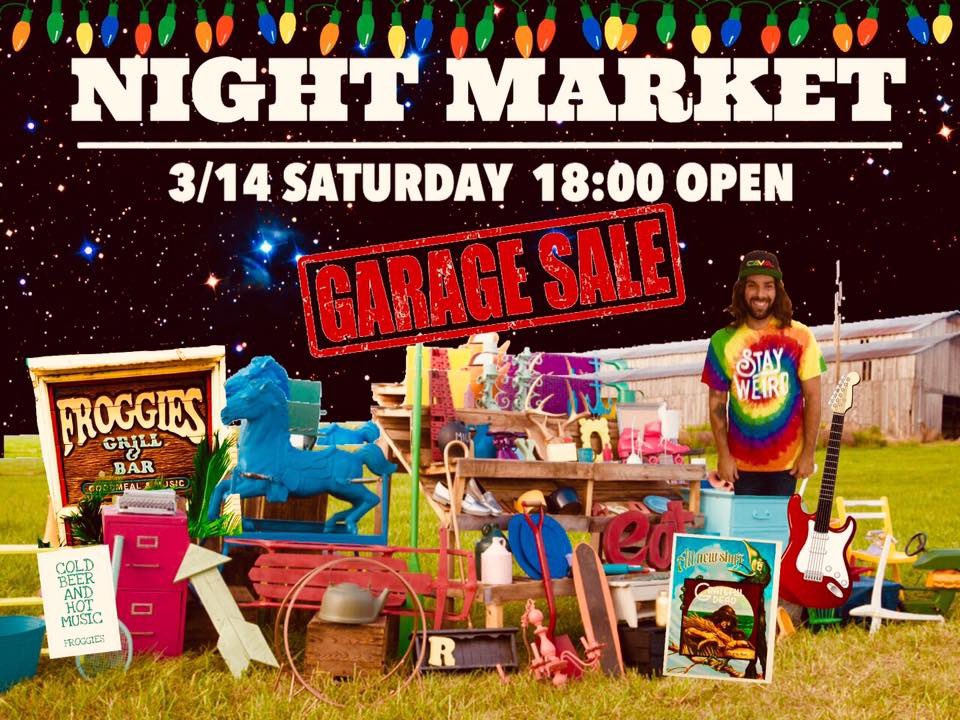 froggies_2000's tweet photo. 2020.03.14(sat) 18:00~
" Night Market" 

フロッギーズにてフリーマーケット開催します。是非、売りに買いにいらっしゃいませ🐸 https://t.co/xCKCenEPt7