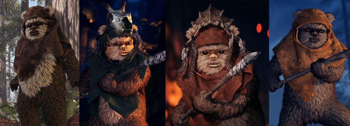 Just a reminder that Ewok Hunter has some skins to use too ! 