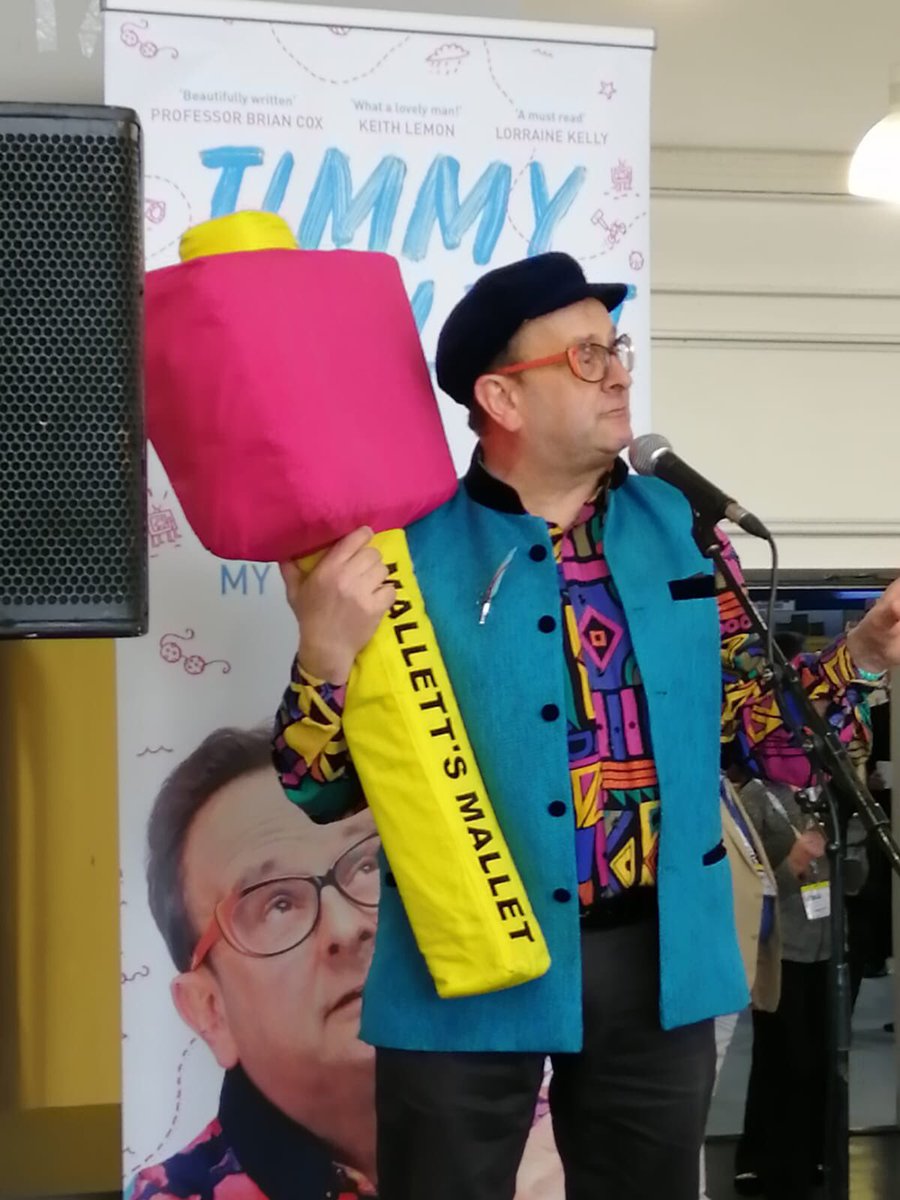 SPCKPublishing's tweet photo. Timmy Mallett opened the doors at #CREMidlands this morning! Make sure to grab a copy of his inspiring memoir #UtterlyBrilliant from the CLC book stand 🙂 @TimmyMallett @CRE_churchshow https://t.co/jY1tSdEFEd