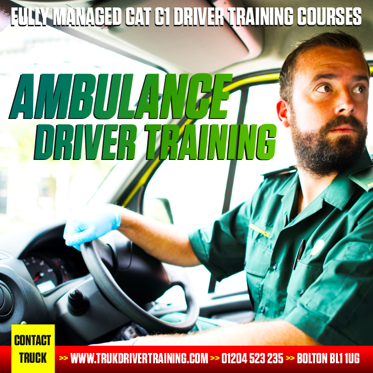 hgvtraining's tweet photo. Fully Managed CAT C1 Ambulance Driver Training Courses 🚑 Pass Your Test FAST With Us. Call 01204 523 235 or visit https://t.co/SKkjFNqDzo https://t.co/BDb3UNCO7t