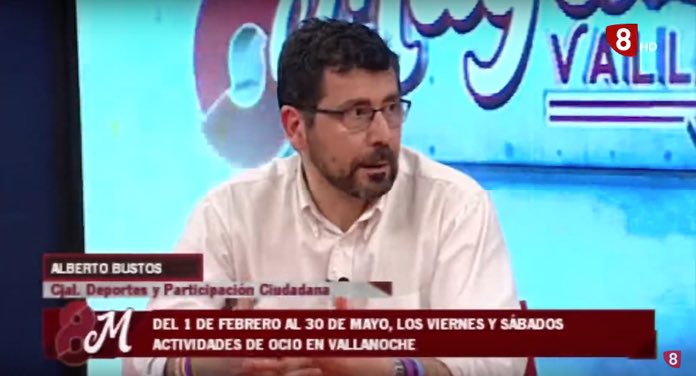 AyuntamientoVLL's tweet photo. VÍDEO ▶️

El concejal de #Participación @alberbustos estuvo en el Magazine de @la8valladolid hablando de @vallanoche 

🎙 "La promoción del ocio saludable para los jóvenes sigue siendo una prioridad”.

Puedes ver la entrevista aquí 🔗 https://t.co/ESDQg8Fmh6 https://t.co/neZtGYL6DO