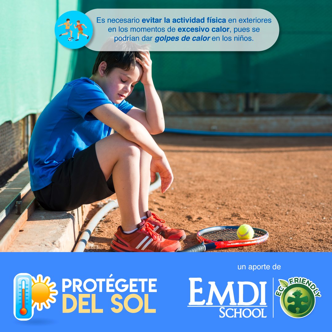 EMDISchool's tweet photo. 👉 Enséñales a los más chicos esta regla: si su sombra reflejada en el piso es más pequeña que su estatura, no es conveniente que estén al sol, mucho menos que realicen actividad física afuera. ☀️#SomosEMDI y nos protegemos juntos en esta temporada de calor y radiación. 😎 https://t.co/v0JEFG6Uam