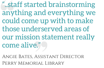 OCLC's tweet photo. Who’s not using your library that should be? Find out and make an outreach plan. Start by reading this article on how Perry Memorial Library identifies “hidden patrons” and forms community partnerships to reach them. 
@WebJunction
#WebJunctionWednesday
https://t.co/C4FA7QxbbG https://t.co/iAYYiyjGp1