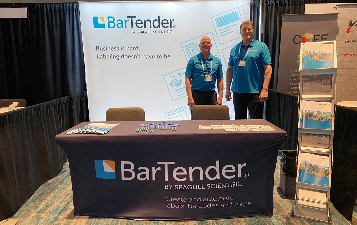 SeagullSci's tweet photo. We are at the @highjump Elevate conference! Come visit our sales team members at booth 8 to learn more about #BarTenderSoftware. #HighJumpElevate https://t.co/0N1PrHVvFO