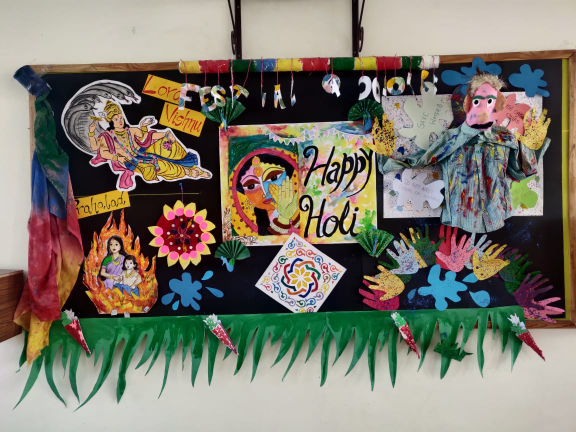 kingscollegein's tweet photo. #KingsCollegeIndia is all set to celebrate the vibrancy of the great festival ‘#Holi’. The creative minds of KCI showed their artistry and made various colourful artworks. Our bullet-in board is filled with such wonderful creative, have a look at those:
#HoliCreative https://t.co/pHcygIVhOR
