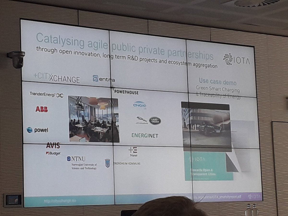 jarnodakhorst's tweet photo. @wilfriedpimenta Biz Dev @iotatoken provided presentation at #ERC event @Shell about #emobility in #cities using DLT / #blockchain protocol for #digitaleconomy and future #automation (CityXchang) in which #bridges are crossed between different #stakeholders to create added #value https://t.co/eP0oTDJvCH