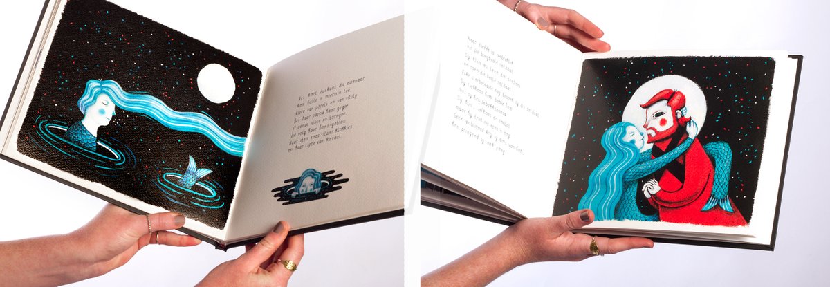 Vizeversa's tweet photo. Preciosas las ilustraciones de este libro de poemas la combinación de rojos y azules con fondos negros nos encanta! 👏👏👏 #vizeversa #illustration #poemas #book #diseñoeditorial https://t.co/8h0SkI1vLT