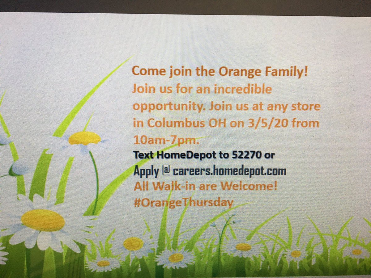 Come join us for #OrangeThursday, THIS Thursday @ the Gahanna HD!
<a href="/wendyrr7/">THD@WendyRamjas</a> <a href="/THD_KristyR/">Kristy Robinson</a> <a href="/THDKateVross/">Kate Vross</a> <a href="/AaronStrapp2/">Aaron Strapp</a> @GahannaHD @JohnSims3828 <a href="/Sejingoku/">Chris Hibbitt</a> <a href="/timgeiogue/">Tim Geiogue</a> @SusanAshworth02 <a href="/dmc132713/">Dawn Cooke</a>