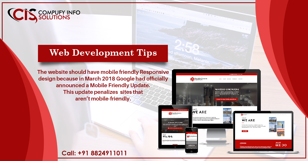 compufyInfo's tweet photo. As per the Google march, 2018 update, A #website should have a mobile-friendly website design otherwise it would be penalized by #Google, this is a very important update in terms of #SEO&amp; #websitedevelopment as well. visit https://t.co/45FOxm0ri4 or call 91-8824911011, 8824911020 https://t.co/ELy3gSVMDw