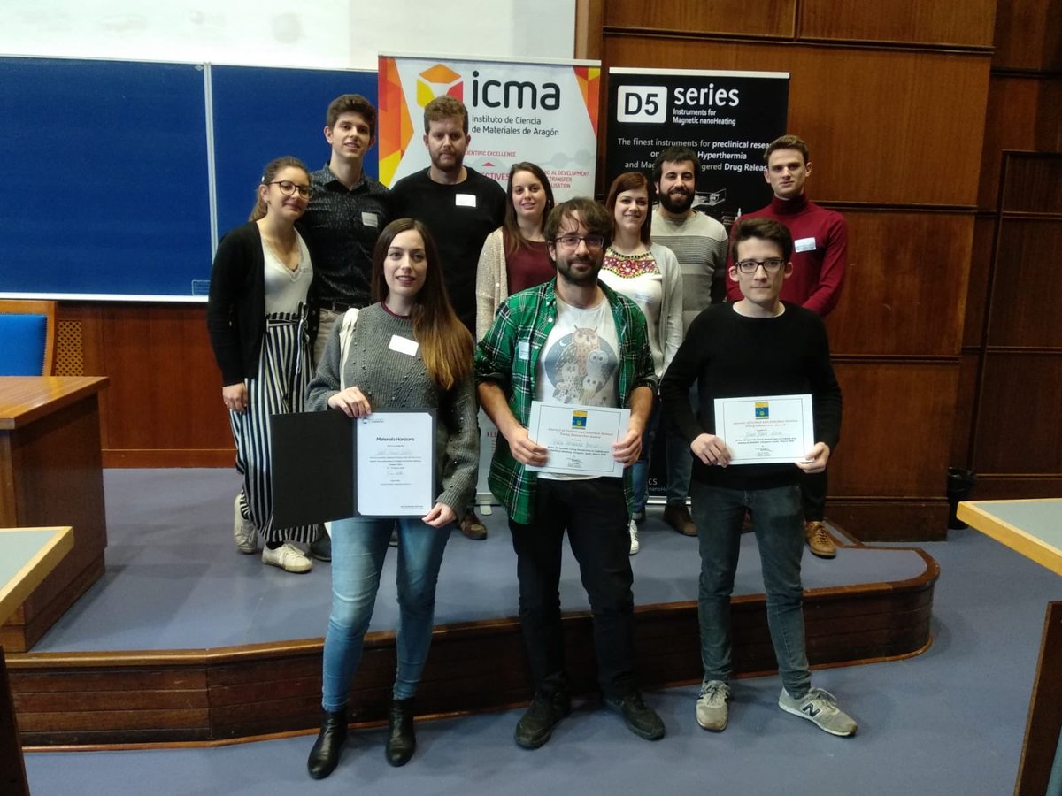 ConferenceJici's tweet photo. El #jici2020 llega a su fin... pero antes queremos mostraros los ganadores de los premios de @ELSchemistry que participarán en #COLL2020 y @RoySocChem @MaterHoriz https://t.co/pXX5xa4MQA