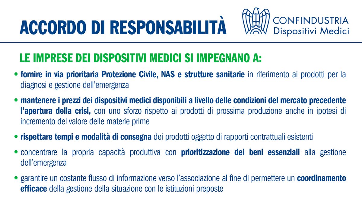 ConfindustriaDM's tweet photo. #coronavirusitalia  con l’Accordo di responsabilità di #ConfindustriaDM l’industria si unisce per la salute del Paese. Grazie alle nostre imprese firmatarie. 

#ImpreseResponsabili https://t.co/mtkM9cW62w