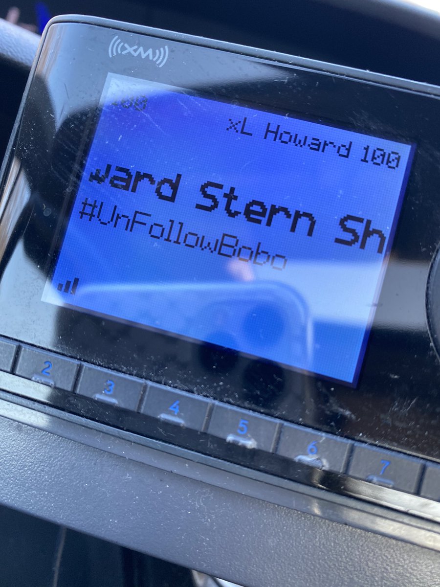 nyc_specialist's tweet photo. Even my radio is behind the movement this morning! @sternshow #unfollowbobo 😂 I haven’t laughed this much on my way to work in a long time! Love you Howard! #HowardStern https://t.co/S1bnJKY4y0