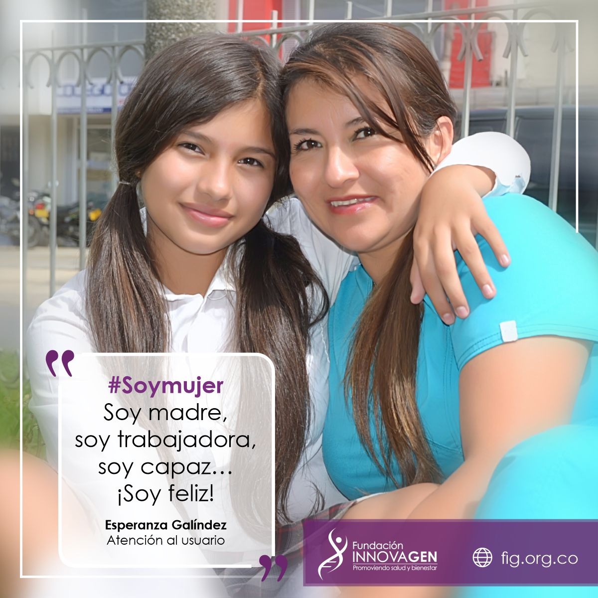 InnovaGen's tweet image. #Mesdelamujer 👩 | En la Fundación InnovaGen estamos orgullosos de nuestras mujeres. ¡Conócenos! Popayán📱 317 441 2170  | Santander📱315 389 2600