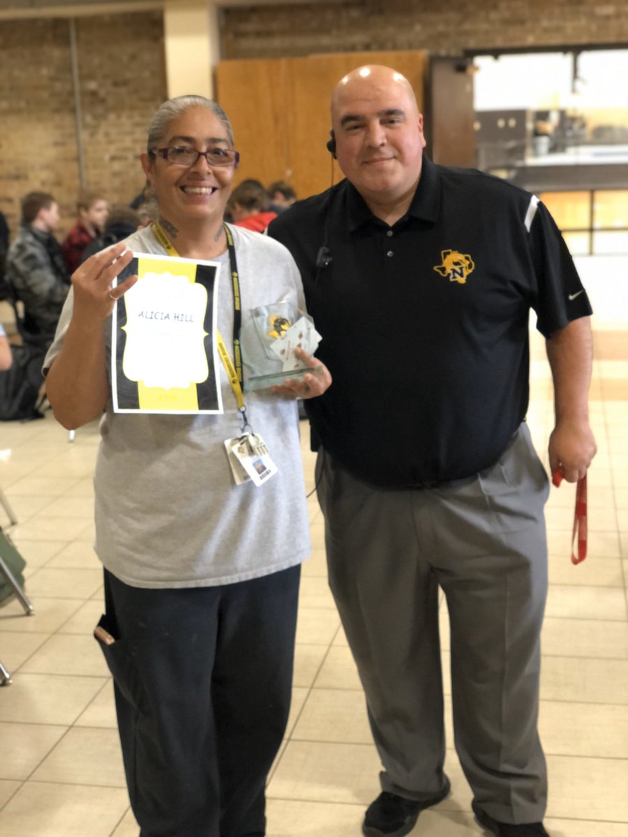 NacogdochesHS's tweet photo. Congratulations to the staff member of the month, Ms. Alicia Hill! We appreciate your hard work! #NacISD #NacogdochesHS #DragonNation #ReturnOfTheNac
#Gr8X2BaDRAGON https://t.co/924ApeJCSC
