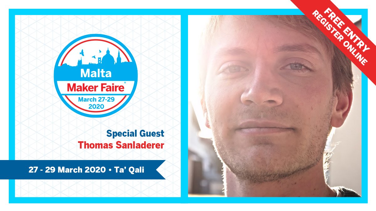 It is confirmed! Thomas Salanderer  <a href="/toms3dp/">Thomas Sanladerer</a> will be at Maker Faire Malta 2020! 🥳
Come say hi! 👋
malta.makerfaire.com/call-for-maker…