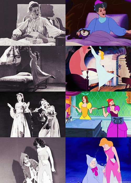ArielqueenMimie's tweet photo. ภาพเบื้องหลังการสร้างอนิเมชั่น Cinderella แบบช็อตต่อช็อต เจ๋งมาก ㅠㅠ ด้วยความที่เมื่อก่อนอนิเมชั่นใช้การวาดมือทั้งหมด เลยมีนักแสดง/นักเต้นต่างๆ มารับบทจริงๆ เพื่อเป็นแบบให้กับนักวาด คุณที่รับบทเป็นยัยซินสวยมากเลย ส่วนแม่เลี้ยงก็คือน่ากลัวจริง อห https://t.co/Ikpdt7Scvc