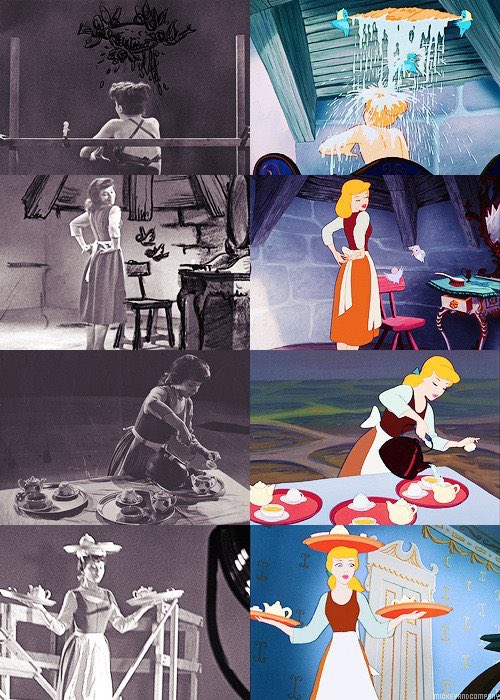 ArielqueenMimie's tweet photo. ภาพเบื้องหลังการสร้างอนิเมชั่น Cinderella แบบช็อตต่อช็อต เจ๋งมาก ㅠㅠ ด้วยความที่เมื่อก่อนอนิเมชั่นใช้การวาดมือทั้งหมด เลยมีนักแสดง/นักเต้นต่างๆ มารับบทจริงๆ เพื่อเป็นแบบให้กับนักวาด คุณที่รับบทเป็นยัยซินสวยมากเลย ส่วนแม่เลี้ยงก็คือน่ากลัวจริง อห https://t.co/Ikpdt7Scvc