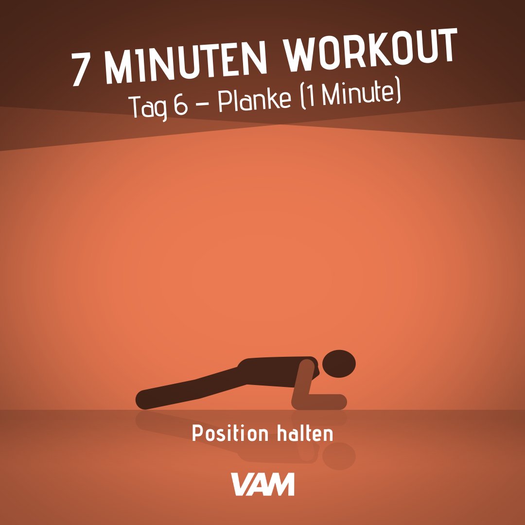 vamfitteam's tweet photo. Vamtastic!
Du bist am letzten Tag des Workouts angekommen und kannst die Übungen nun in deinen Alltag integrieren.

Aber vorsicht: Dein Umfeld könnte auf dein fitteres ich positiv reagieren! 😇

#fitness #7minutenworkout #7minutentraining #7minutesworkout #vamfitteam #vamtastic https://t.co/YSK8vRGOMG