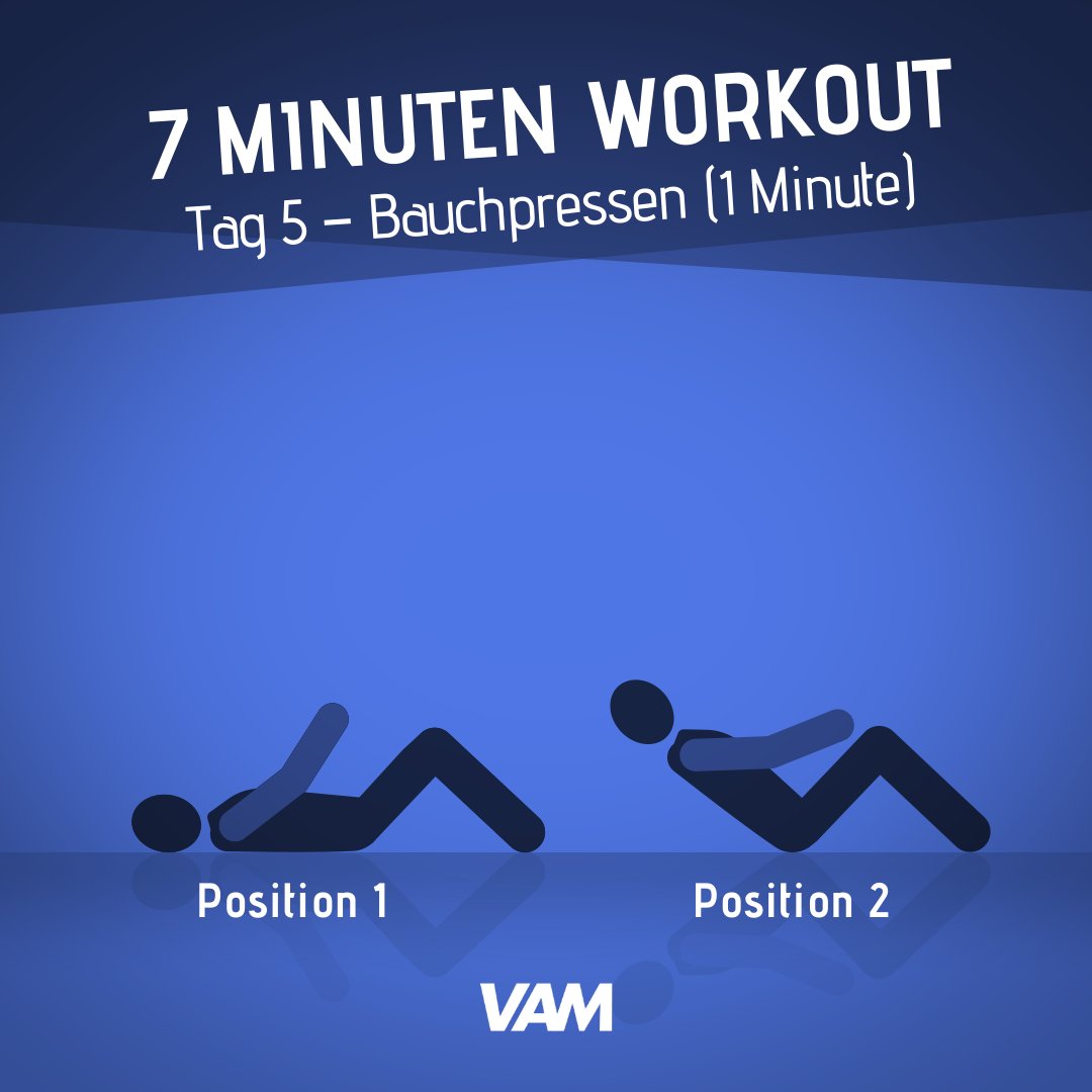 vamfitteam's tweet photo. Vamtastic!
Du bist am letzten Tag des Workouts angekommen und kannst die Übungen nun in deinen Alltag integrieren.

Aber vorsicht: Dein Umfeld könnte auf dein fitteres ich positiv reagieren! 😇

#fitness #7minutenworkout #7minutentraining #7minutesworkout #vamfitteam #vamtastic https://t.co/YSK8vRGOMG
