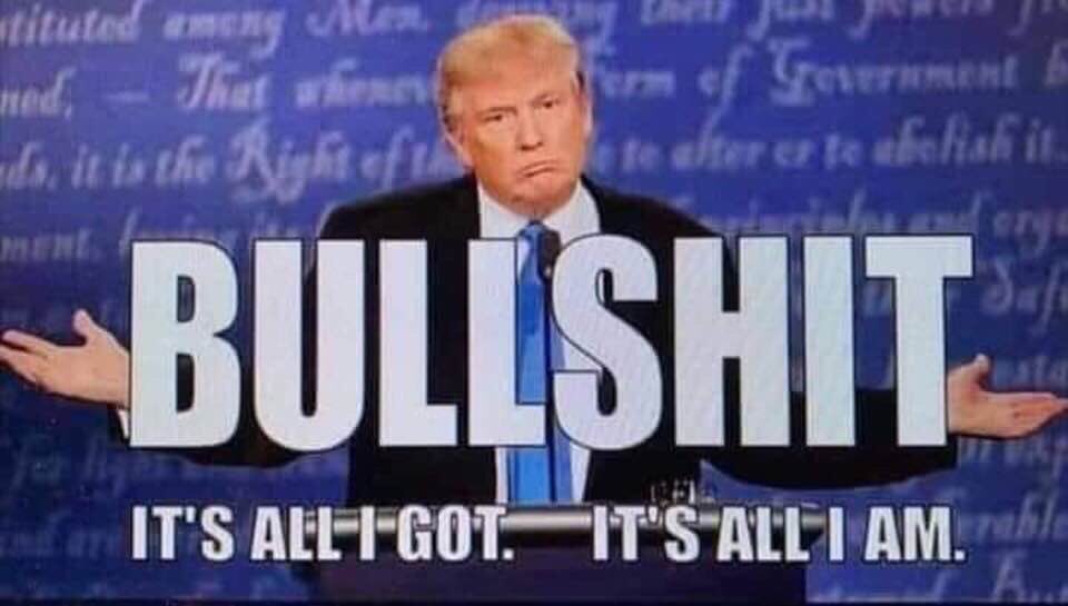 cookiebrit's tweet photo. @waltshaub @jimsciutto Lol. #PresidentBullshit #BlueTsunami2020 https://t.co/e6mu9RGQrm