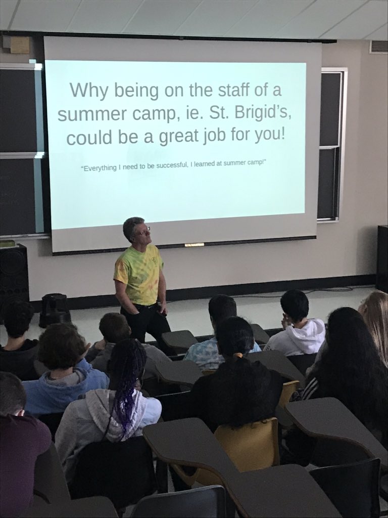 MGauthierOCSB's tweet photo. Thanks to @BillJBarr17 for joining us @StPaulOCSB to talk to our Careers and Civics classes about the rich experience of working at StBrigid’s camp @ManthaHistory #OCSBBeCommunity https://t.co/cGHMcg6kB7
