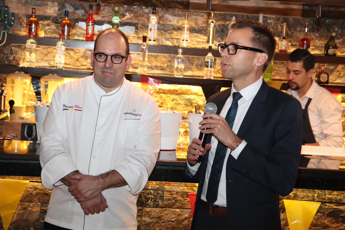 filipvdbulcke's tweet photo. Very enjoyable and successful 🇧🇪 culinary night @InterConHotels Amman with Belgian top chef @vincenttibeau #belgiuminjordan #absolutelyfood #belgianfood https://t.co/01k33aNyHY