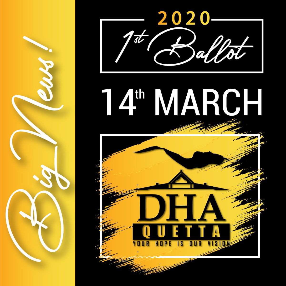 DHAQ Ballot is scheduled on 14th March 2020. Best of luck.