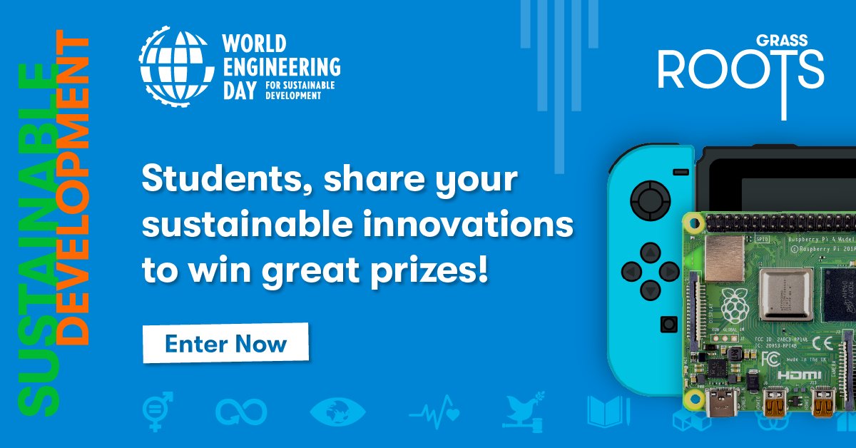 RSDesignSpark's tweet photo. Engineering is CRUCIAL to achieving the #SustainableDevelopmentGoals by 2030. 
Student Engineers - YOU ARE OUR FUTURE! Share your projects at https://t.co/RrPn7PzXU7 (its super easy!) for a chance to win

#WorldEngDay2020 #Sustainability #Engineering #StudentEngineers #Innovation https://t.co/ApRkUn0pZr