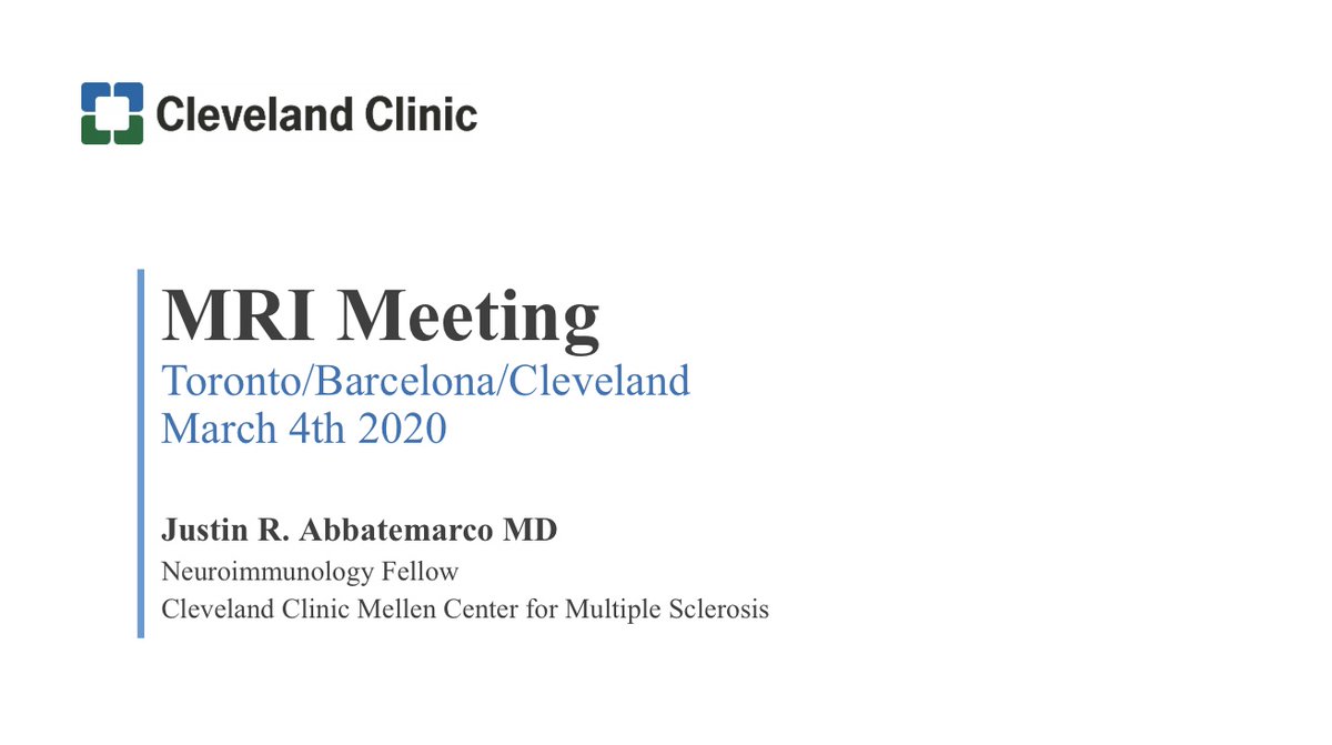 DanOntaneda's tweet photo. Excellent cases as always... seems we continue to find interesting cases. The discussion as always the highlight! #MSMRI @JeffCohenMD @XMontalban @J_SastreGarriga @JennyFengMD @cemcat_em @UofTNeurology @ClevelandClinic https://t.co/9JzGOXpC3E