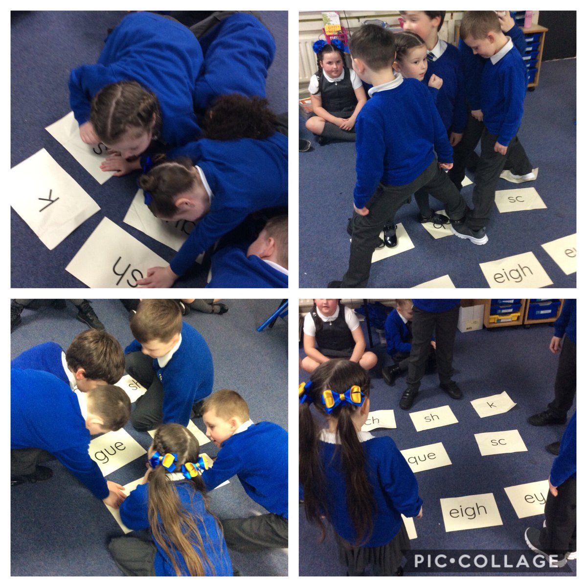 GSPSKenya's tweet photo. Today in a English we were looking at words that are often confused when spelt. We played a game of โtwisterโ to identify the sound that was needed in a list of words. It was really tricky to not fall over!! @GwladysStPrim #GSPSWRITING https://t.co/dULXnNV2KT