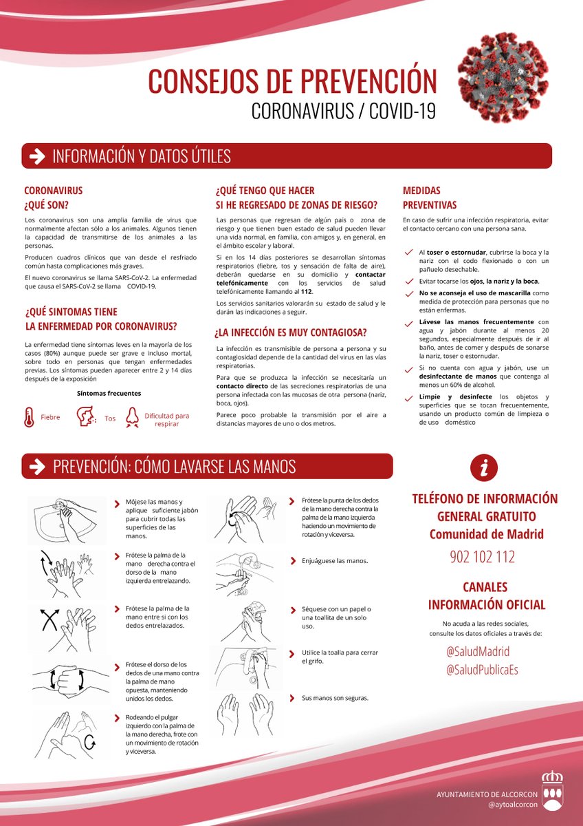 👉#Alcorcón lanza una campaña para informar sobre el lavado de manos como método más eficaz para evitar el contagio por Coronavirus 

ℹ️ Más info:
ayto-alcorcon.es/prensa-y-comun…