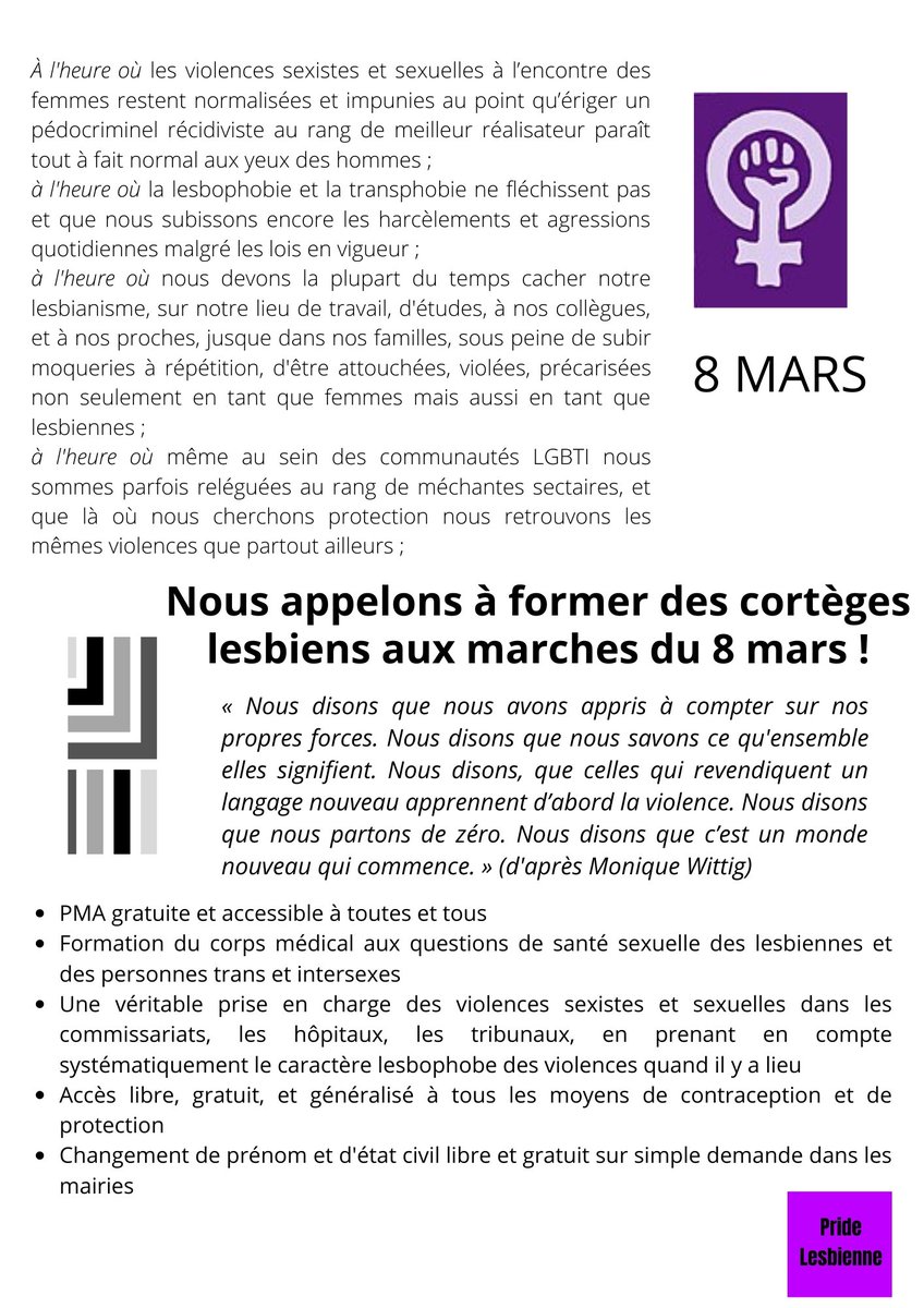 Proud Lesbiennes tweet media