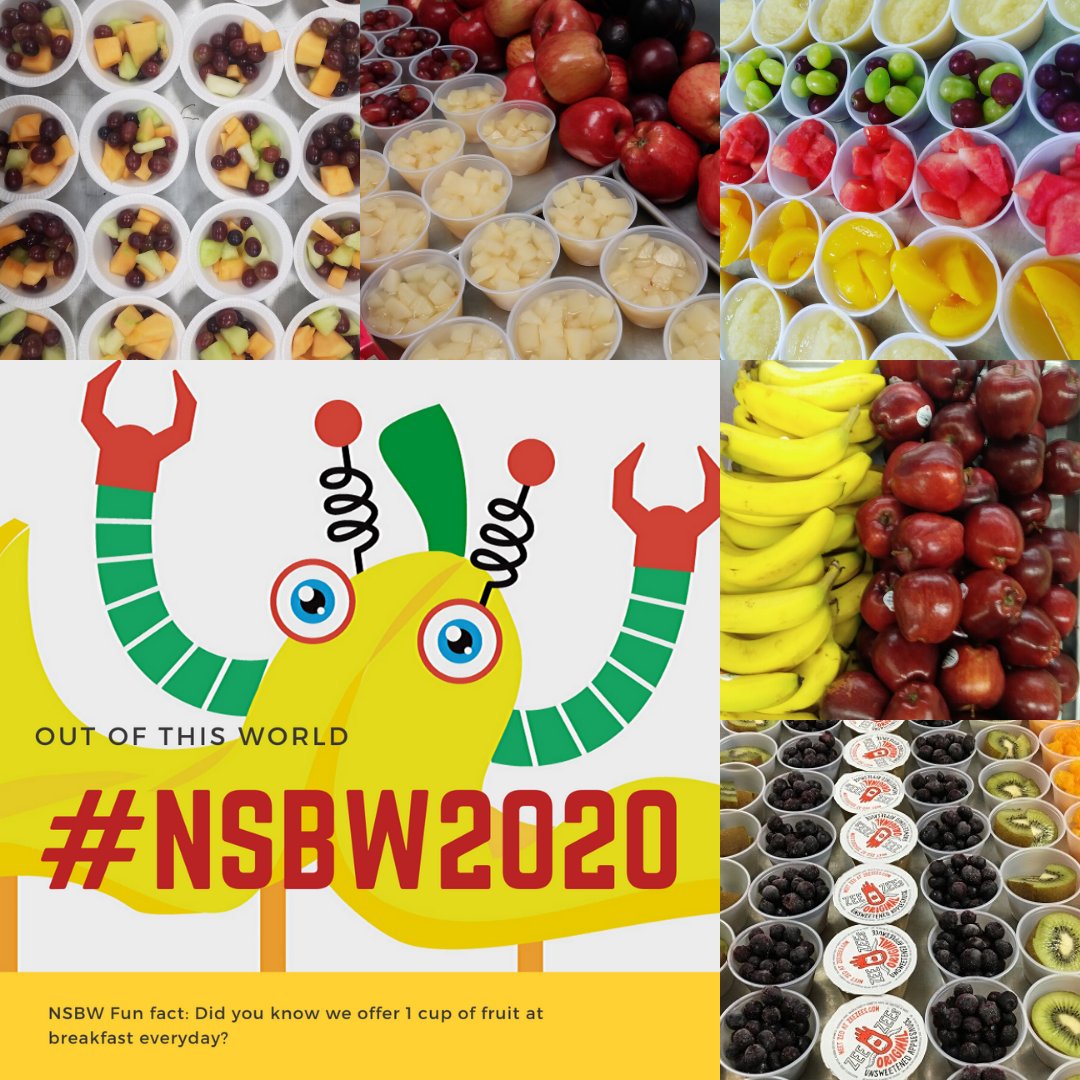 FoxC6Nutrition's tweet photo. Get a big bang from #schoolbreakfast! Did you know we offer 1 cup of fruit at school breakfast? Grab fruit for fiber, vitamins and antioxidants. #NSBW2020 #OutofThisWord https://t.co/bvAK85bofh