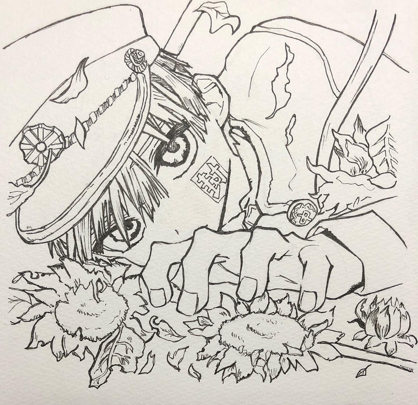 たまご 地縛少年花子くん あいだいろ先生 模写 イラスト 線画 T Co Qypzvnouje Twitter