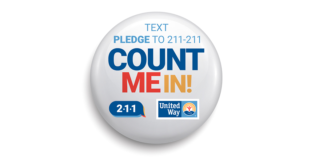 United Way is committed to ensuring that everyone who should be counted is counted in the #2020Census. A more accurate count makes certain that there is stronger representation across all communities. 📲 Text* PLEDGE to 211-211 to #CountMeIn.

*Msg &amp; data rates may apply
