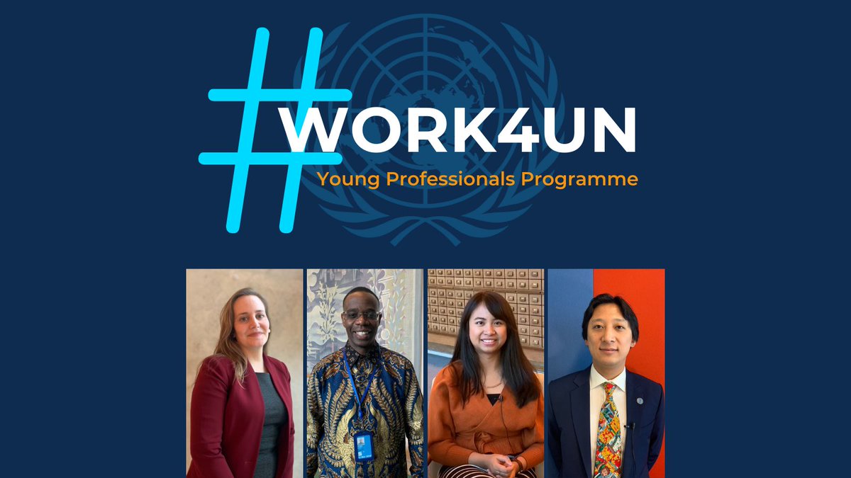 ImpactUN's tweet photo. Want to #Work4UN through the Young Professionals Programme (YPP)? Here are the requirements:

✅32 years old or younger
✅National of a participating country
✅Have a degree relevant to the exam subject
✅Fluent in English or French

Learn more🔗https://t.co/N2ZTdNk2yo https://t.co/UZwAmUTAV6