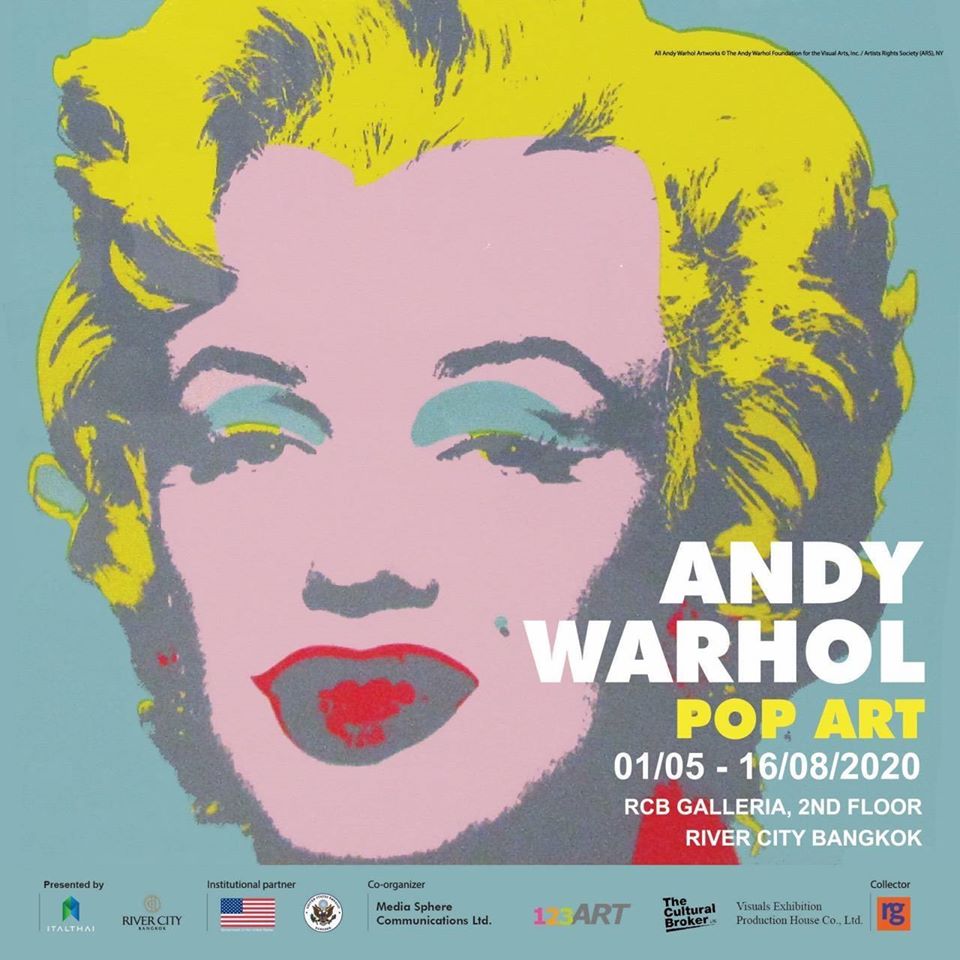 layercustard's tweet photo. [UPCOMING EVENT 🌈🎉🎉] 

ANDY WARHOL POP ART

🗓1 May - 16 August 2020 
📍2nd Floor, RCB Galleria, River City Bangkok
 🎟️300 (early bird) - 590 

more details https://t.co/2mLixjRGRk https://t.co/36RqeMLn3S