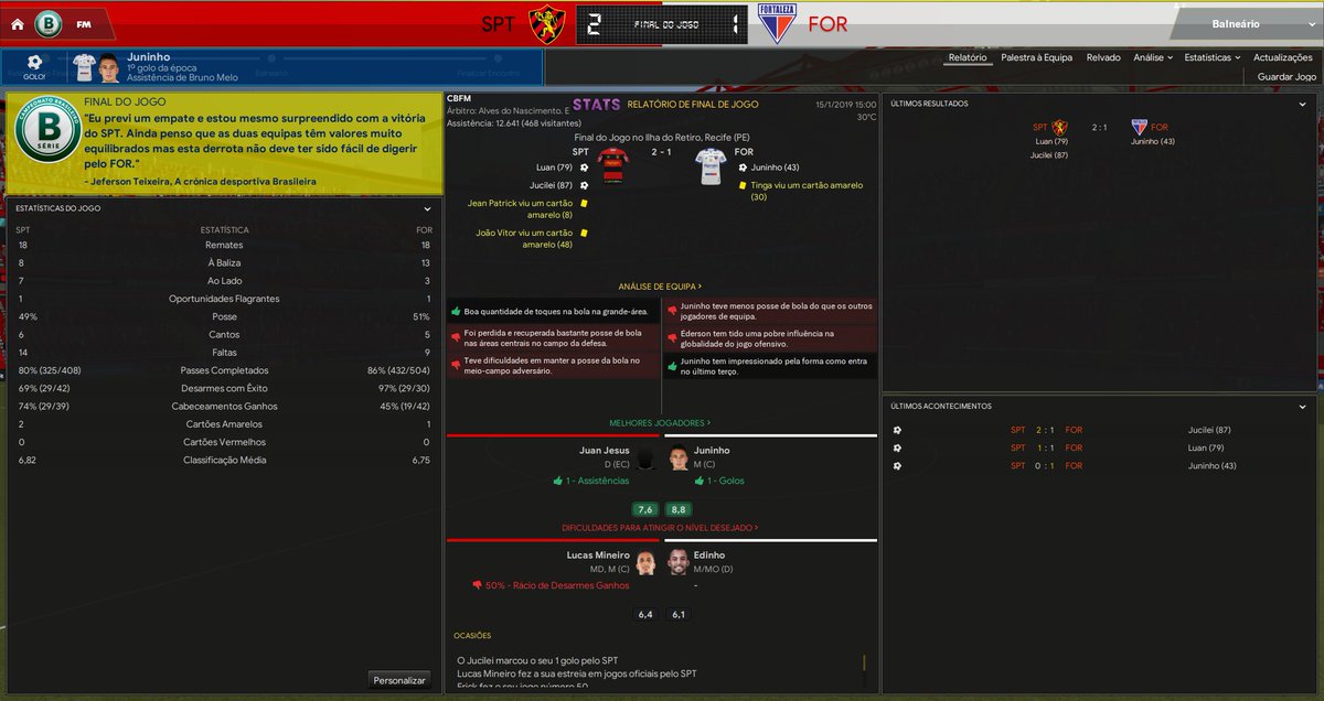 SportRecifeCBFM's tweet photo. ⚠️ Depois de bons resultados, o Sport amargurou, diante do Fortaleza, sua segunda derrota na série B. O técnico Luan cobrou e criticou bastante o desempenho do time na saída para o vestiário: "Fomos apáticos, deveríamos manter o padrão de jogo, pagamos por isso". #pegaleão https://t.co/6iw945pPmM