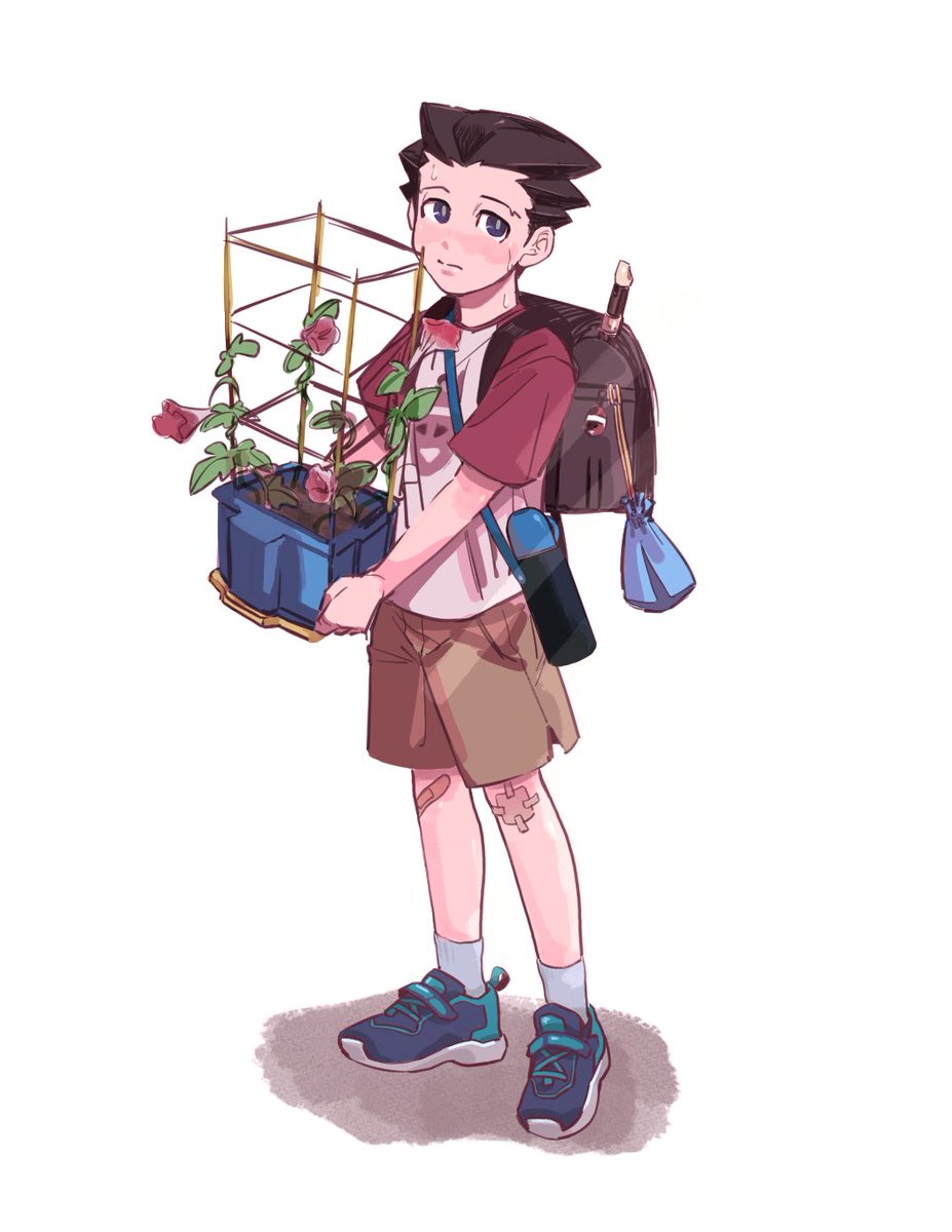 「夏休み前 ナルホド君 」|GREEN軍会お疲れ様でしたのイラスト