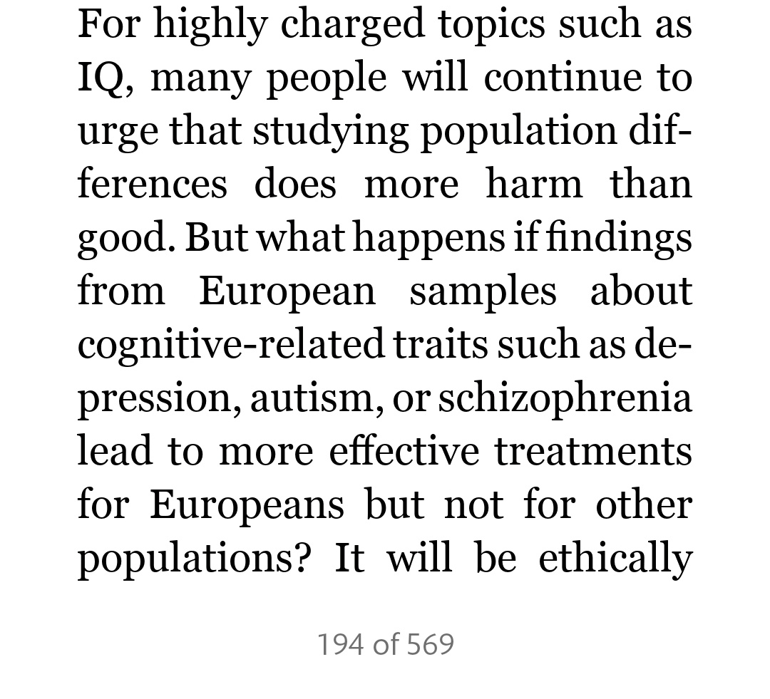 What "good" can come from the claim that certain races are "genetically dumber" than others? This is also related to my argument to ban IQ tests - now bring it to these "cognitive ability" GWASs.  https://notpoliticallycorrect.me/2020/01/11/an-argument-for-banning-iq-tests/