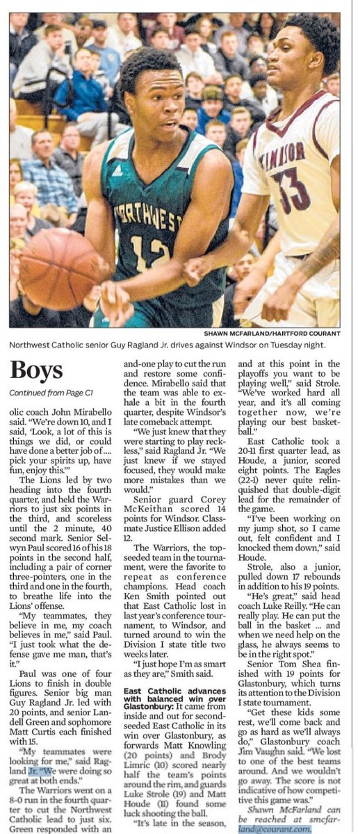 NWC_News's tweet photo. Wonderful waking up to the good press this morning. We're cheering for you, Boys. And many thanks to @McFarland_Shawn for his topnotch coverage of high school sports. @NWC_athletics @nwcbelly #NWCathletics #NWCboysbasketball https://t.co/yvRoWQd6fn