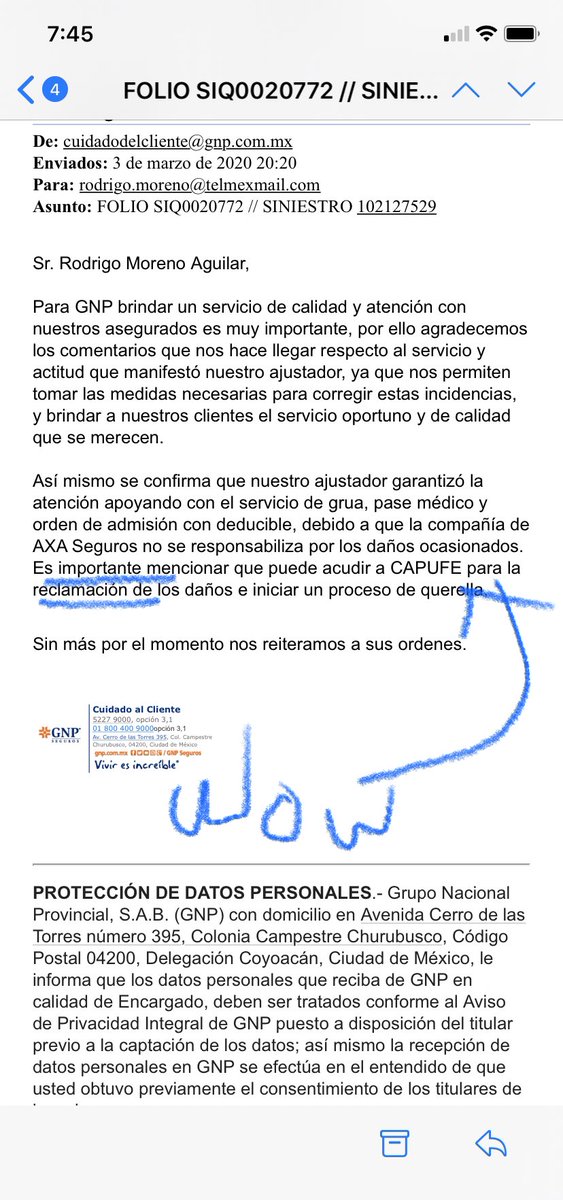 germanqmd's tweet photo. Observen la pésima respuesta que un área de atención a clientes brinda: “hágalo usted mismo” que caso tiene tener una póliza de seguro con @GNPSeguros ???? Al querer reclamar te mandan al origen del problema cuando es su responsabilidad el guiar y apoyar al cliente. https://t.co/ova9Huc43X