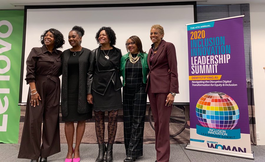 Last week, <a href="/Lenovo/">Lenovo</a> and our partners at @Intel co-hosted Diversity Woman Magazine’s 2020 Inclusion Innovation Summit to explore the topic of #AI and the digital transformation of #diversity and #inclusion. lnv.gy/2TlM1Hz