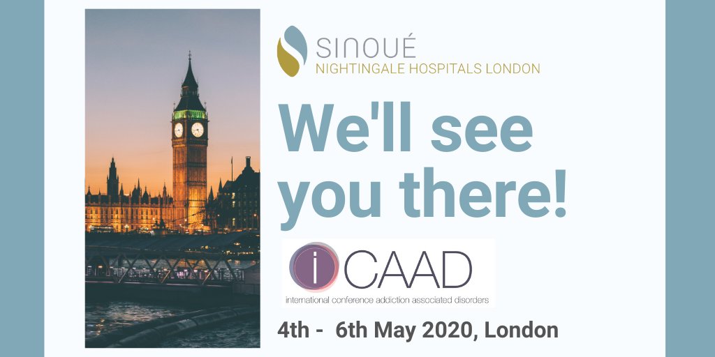 NightingaleHosp's tweet photo. We're delighted to announce our attendance at the International Conference for Addiction Associated Disorders @icaadevents this May.
For more information about #iCAAD and the practical workshop being delivered by @NightingaleHosp read here: https://t.co/eDq20vbxrT
#iCAAD https://t.co/1raK8LWIRa