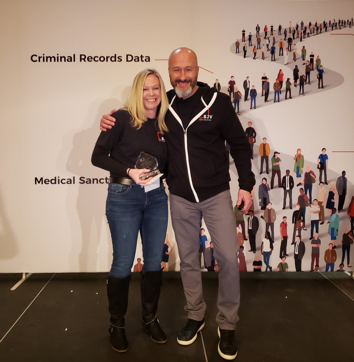 SJVData's tweet image. For this week's #WILWednesday, we're recognizing Michele Spence, who just last week was honored at our annual kick off meeting for her 10 years of dedicated service at @SJVData! We're very lucky to have Michele on our team!  #WomenInLeadership